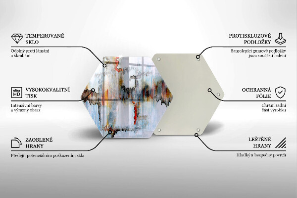 Tagliere in vetro Pitture astratte