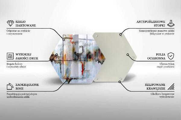 Tagliere in vetro Pitture astratte