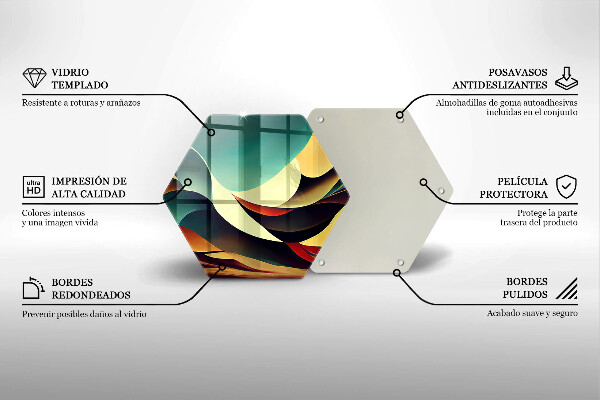 Tagliere in vetro Astrazione della forma