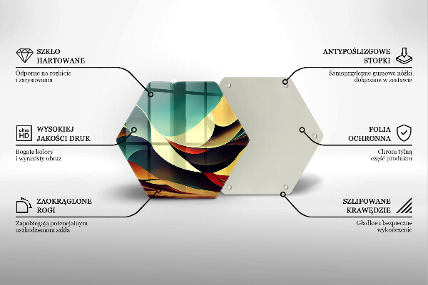 Tagliere in vetro Astrazione della forma