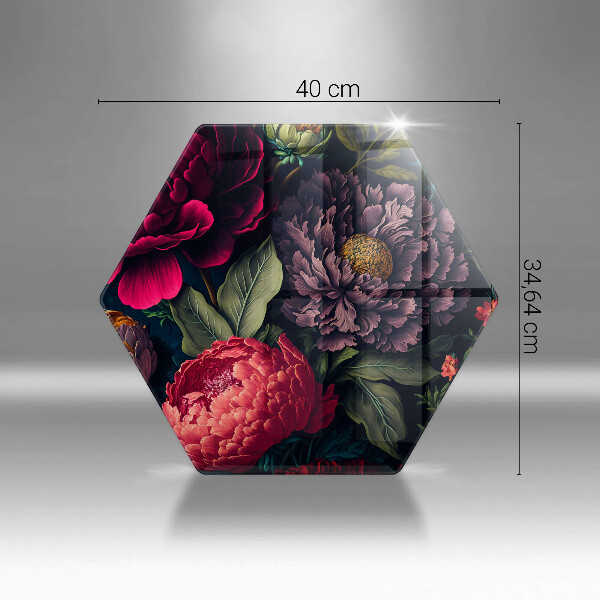 Tagliere in vetro Bellissimi fiori