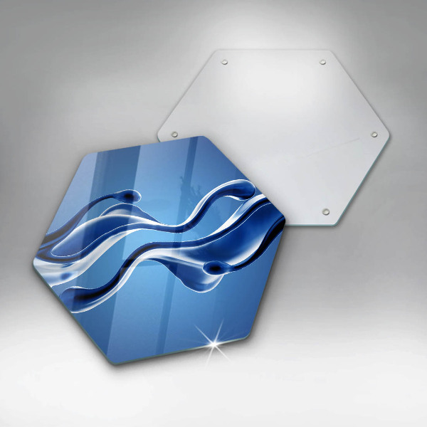 Tagliere in vetro temperato Astrazione fluida