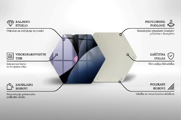 Tagliere in vetro Forme astratte
