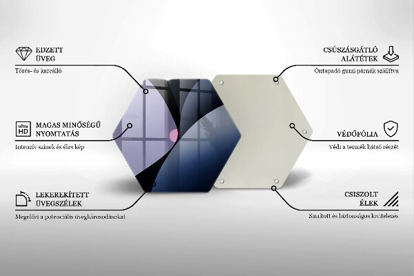 Tagliere in vetro Forme astratte