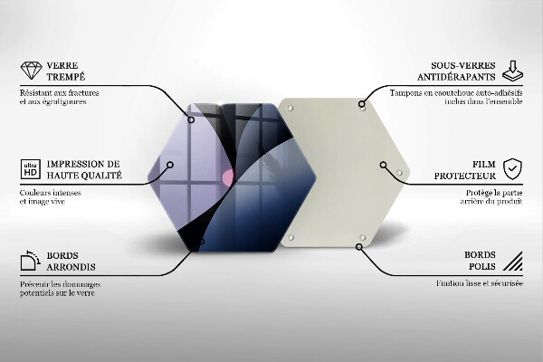 Tagliere in vetro Forme astratte