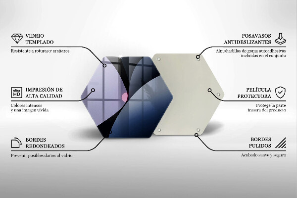Tagliere in vetro Forme astratte