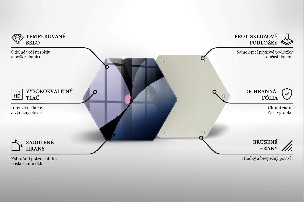 Tagliere in vetro Forme astratte