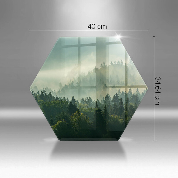 Tagliere in vetro Paesaggio Veduta della foresta