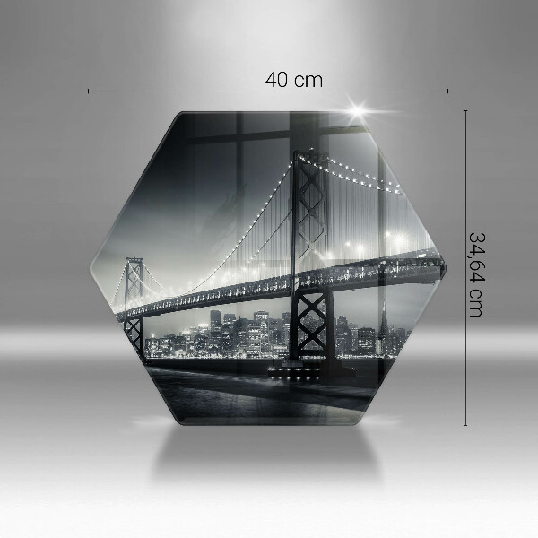 Tagliere in vetro Ponte Benjamin Franklin
