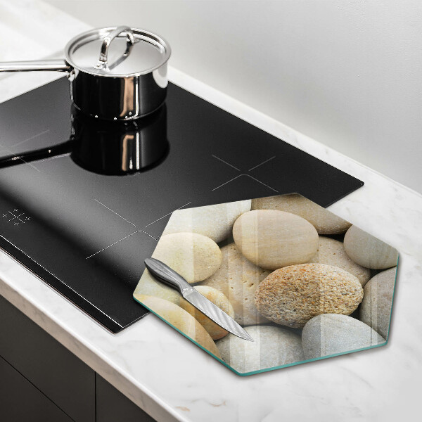 Tagliere in vetro Modello di pietre ovali