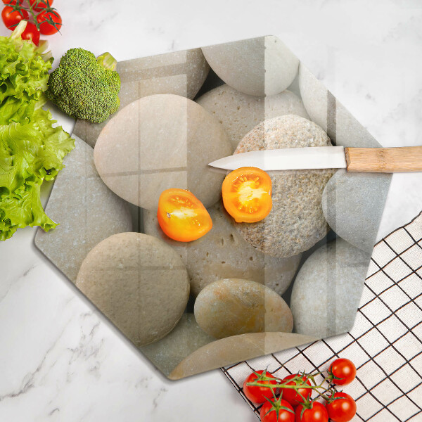 Tagliere in vetro Modello di pietre ovali