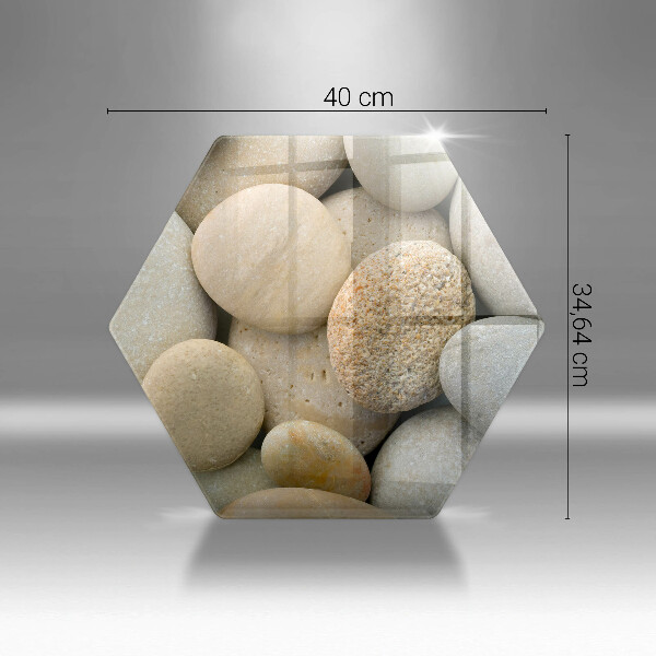 Tagliere in vetro Modello di pietre ovali