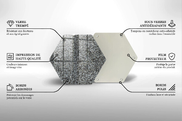 Tagliere in vetro Trama di pietra