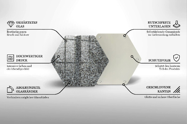 Tagliere in vetro Trama di pietra