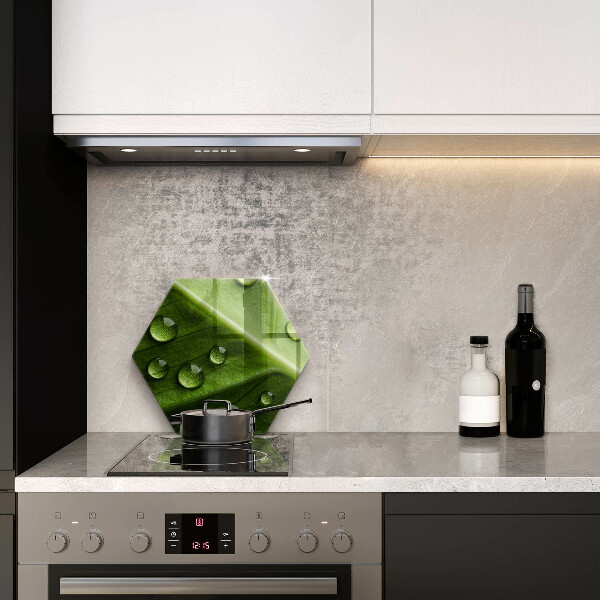 Tagliere in vetro Rugiada e foglia della natura