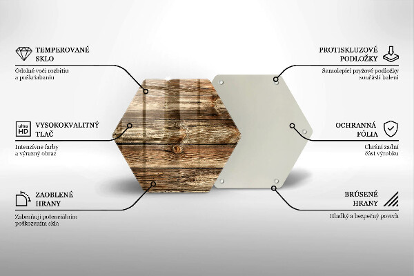 Tagliere in vetro Struttura della plancia di legno