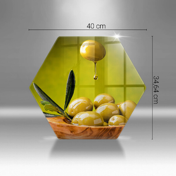 Tagliere in vetro Olive gustose