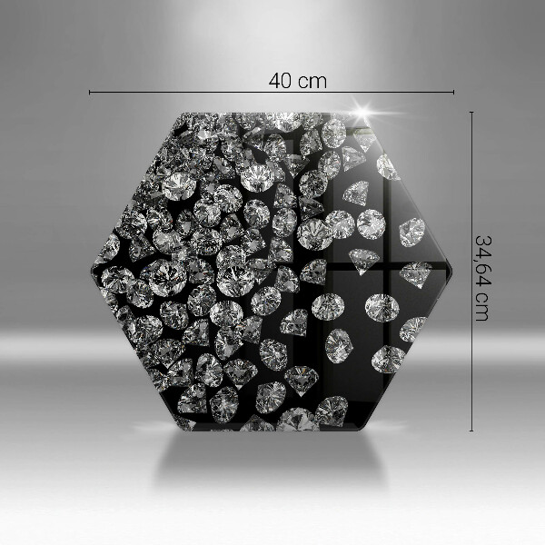 Tagliere in vetro Diamanti diamanti