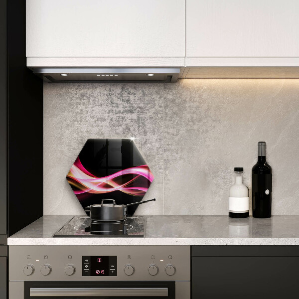 Tagliere in vetro Fumo al neon astratto