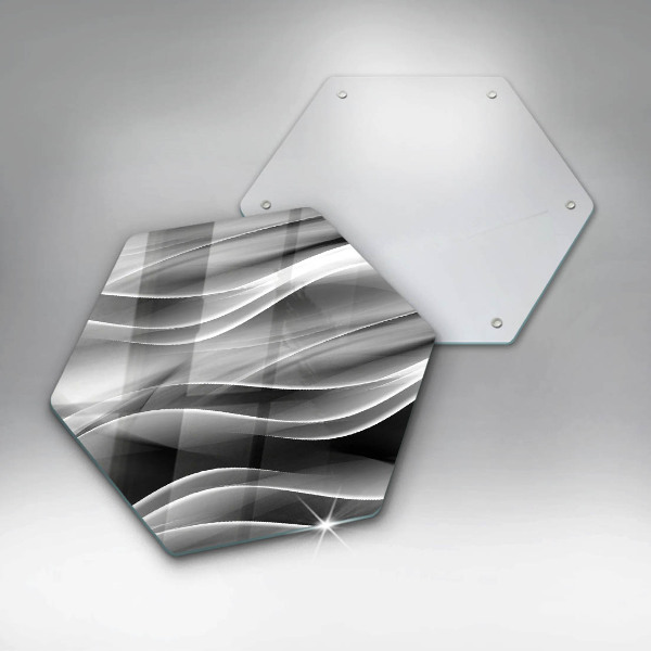 Tagliere in vetro Linee astratte di fumo