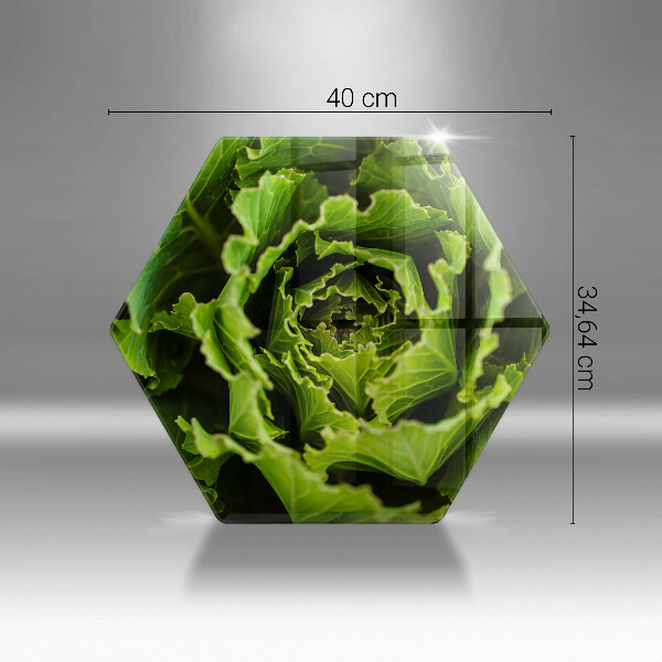 Tagliere in vetro Mangiare foglie di lattuga