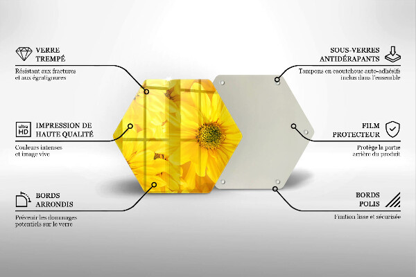 Tagliere in vetro Petali di fiori