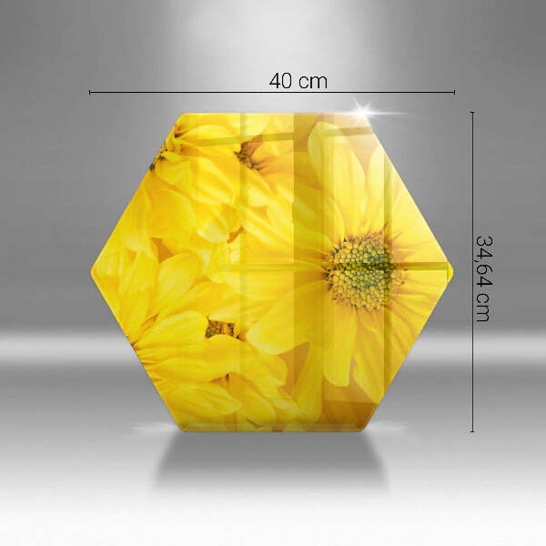 Tagliere in vetro Petali di fiori