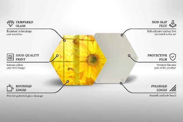 Tagliere in vetro Petali di fiori