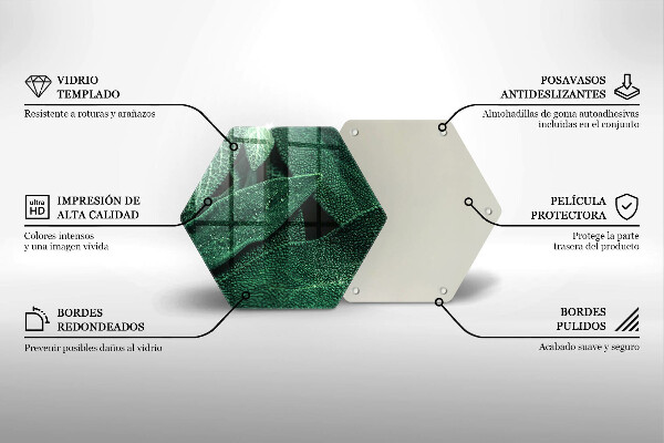 Tagliere in vetro Le foglie della pianta