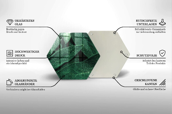 Tagliere in vetro Le foglie della pianta