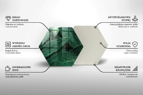Tagliere in vetro Le foglie della pianta