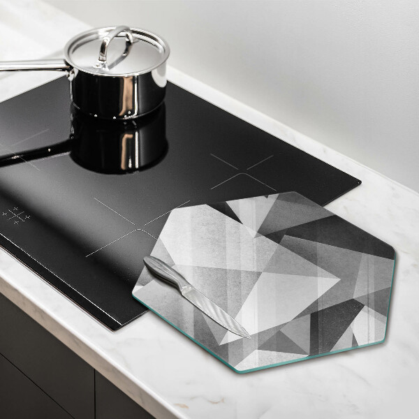 Tagliere in vetro Astrazione tagliente concreta