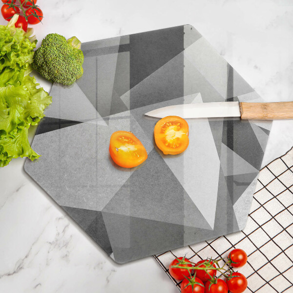 Tagliere in vetro Astrazione tagliente concreta