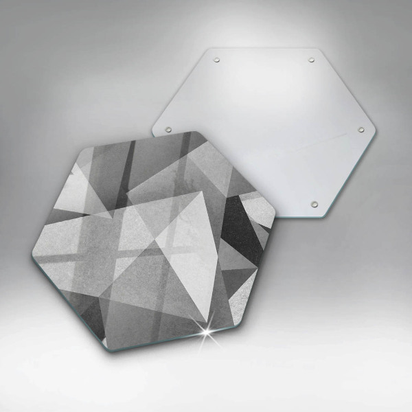 Tagliere in vetro Astrazione tagliente concreta