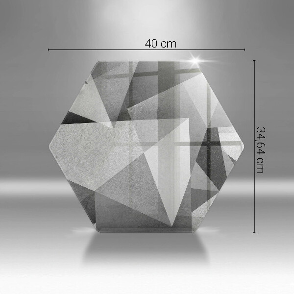 Tagliere in vetro Astrazione tagliente concreta