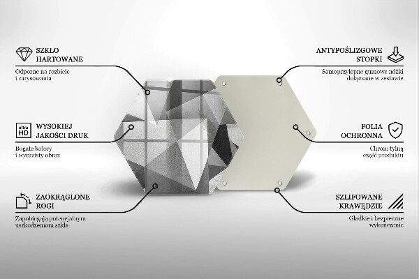 Tagliere in vetro Astrazione tagliente concreta