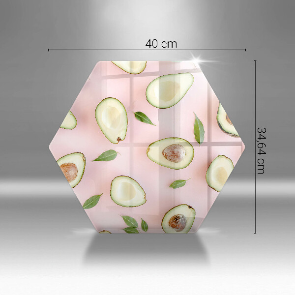 Tagliere in vetro Modello di avocado