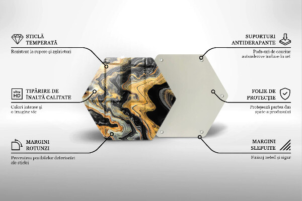 Tagliere in vetro Struttura astratta