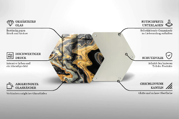 Tagliere in vetro Struttura astratta