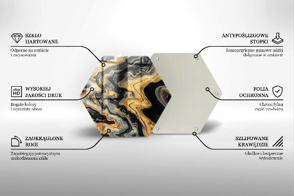 Tagliere in vetro Struttura astratta