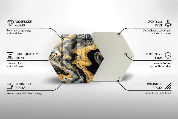 Tagliere in vetro Struttura astratta