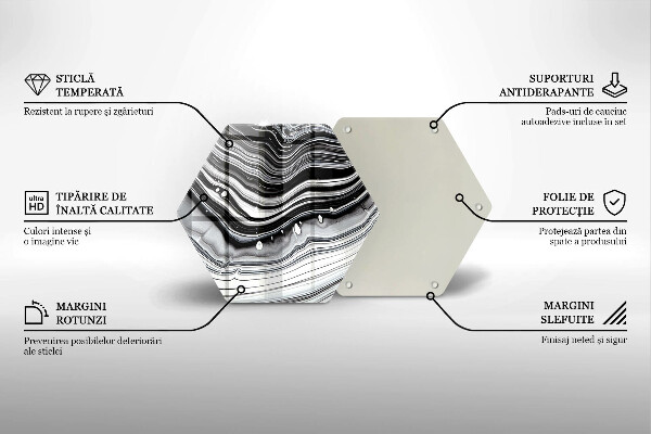 Tagliere in vetro Astrazione dell'inchiostro