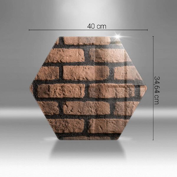 Tagliere in vetro Muro di mattoni