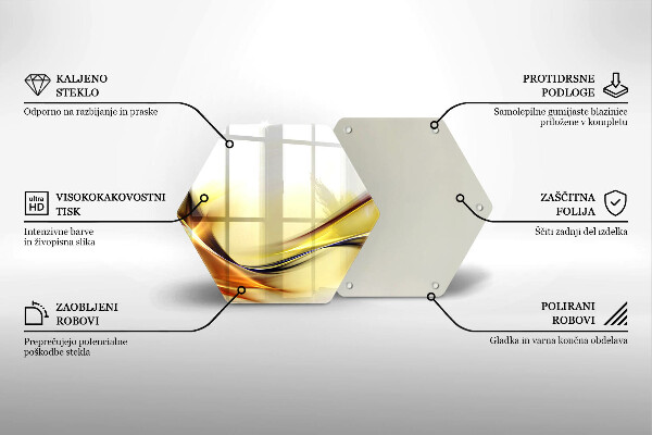 Tagliere in vetro Linee astratte di luce