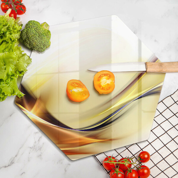 Tagliere in vetro Linee astratte di luce