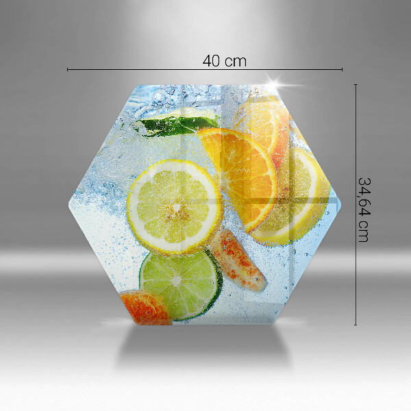 Tagliere in vetro Succosa acqua di agrumi