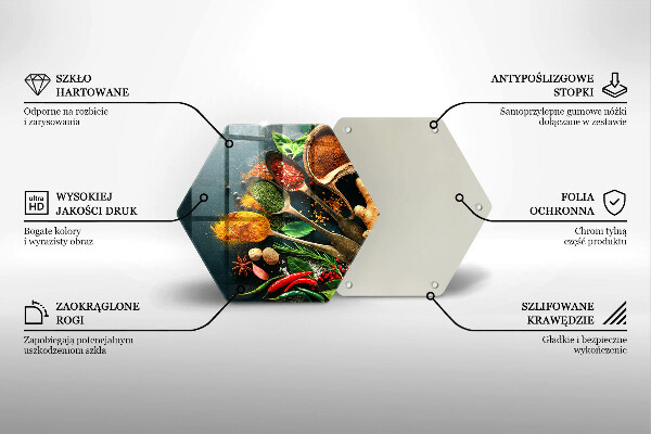 Tagliere in vetro Cucchiai per spezie da cucina