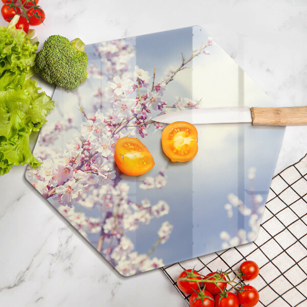 Tagliere in vetro Albero fiorito