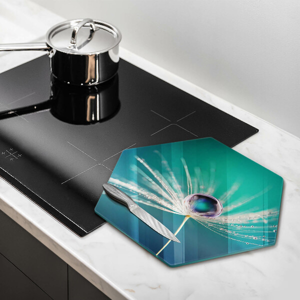 Tagliere in vetro temperato Rugiada su un dente di leone