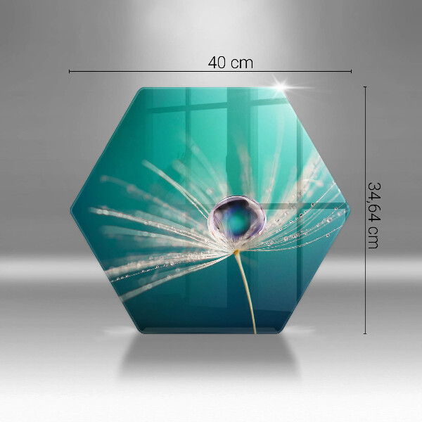 Tagliere in vetro temperato Rugiada su un dente di leone